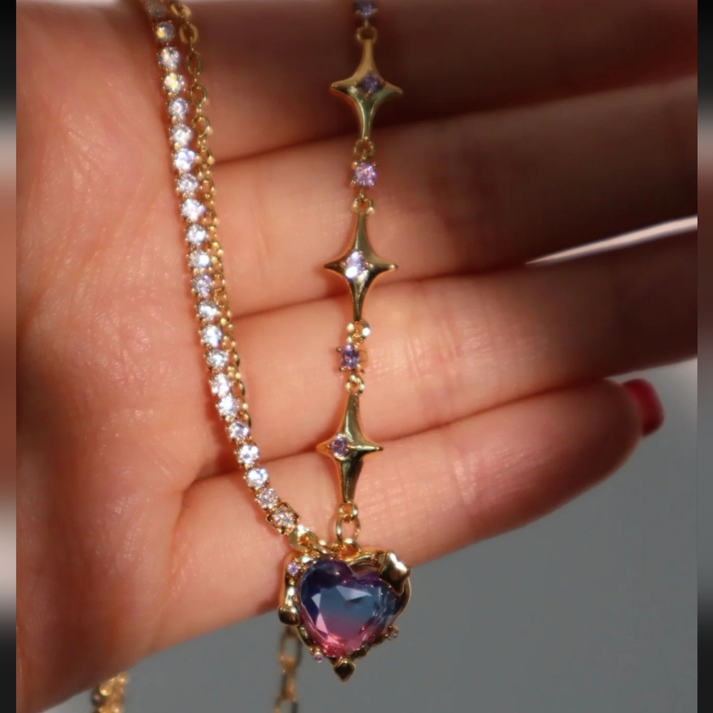 18K Gold Plated Heart Necklace